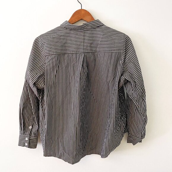 Universal Standard Elba Popover Stretch Poplin Shirt Classic Fit, Size 14/16 - Picture 2 of 6